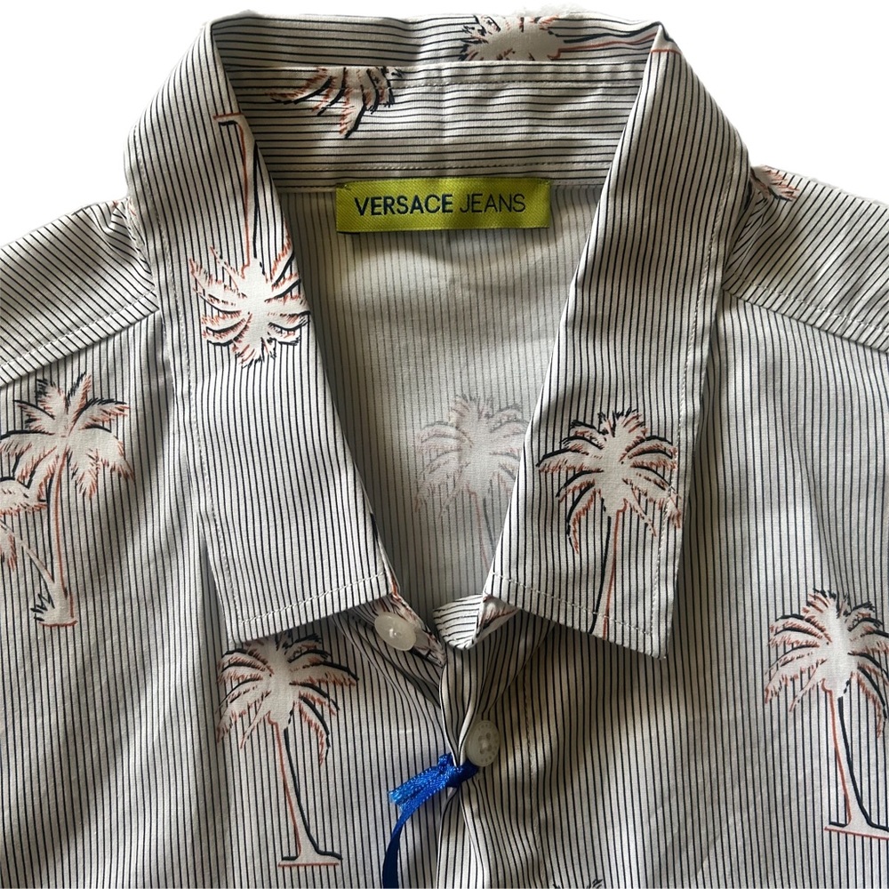 Versace Shirt | Mens Small | Palm Tree Print | Brand New
